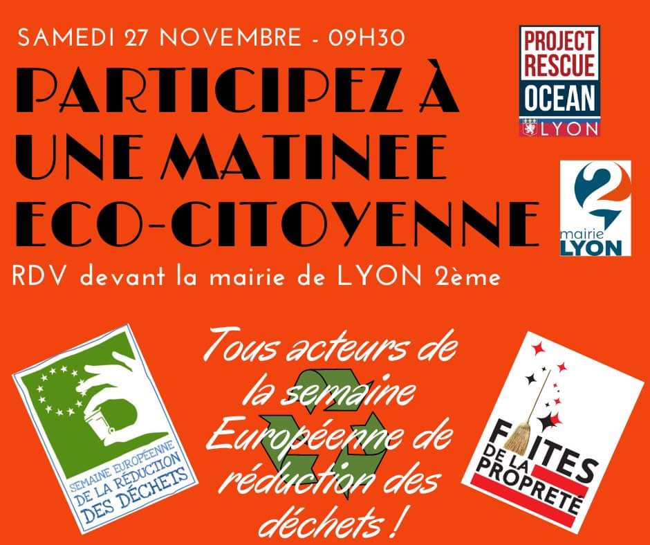 Matinée Eco-citoyenne de Project Rescue Ocean Lyon | J'agis pour la nature